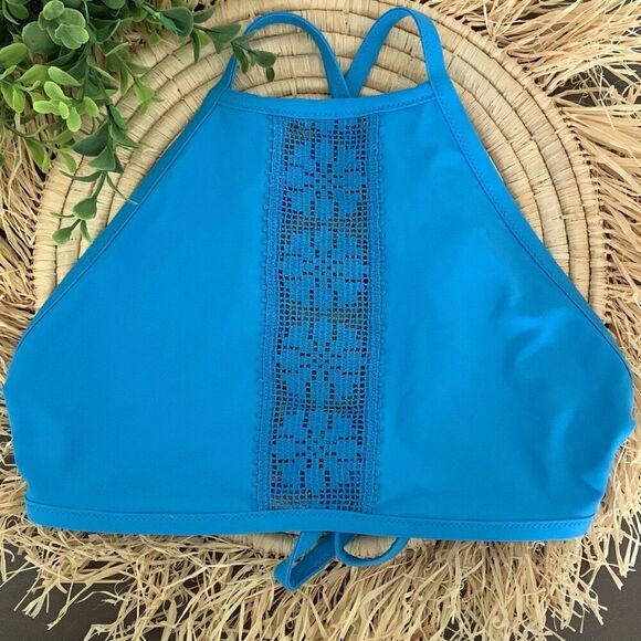 aerie Other - AERIE High Neck Swim Top Blue Size Small